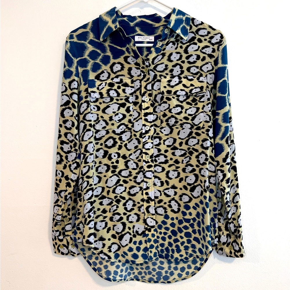 Equipment 100% Silk shirt size XS